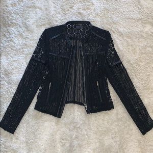 Lace Moto Jacket